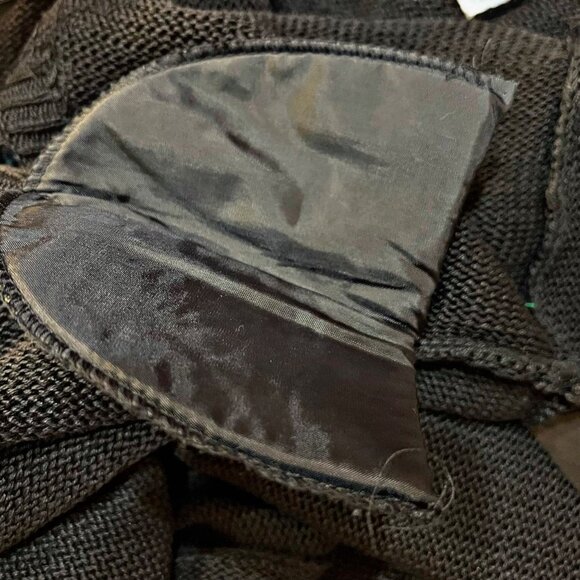 Victoria Jones Vintage 80s Beaded Knit Sweater Dress Shoulder Pad Oversize Tunic - Picture 9 of 12